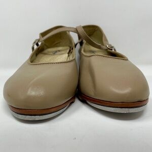 Capezio Beige Leather Mary Jane Tap Shoes